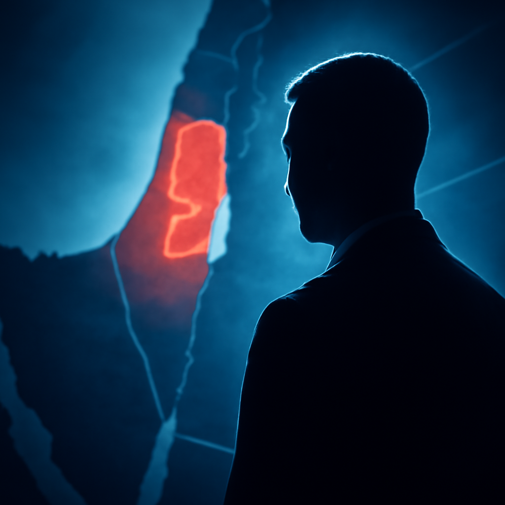 AI-generated editorial illustration for: 'Act of terror': U.S. condemns Israeli settler siege of Palestinian homes in West Bank