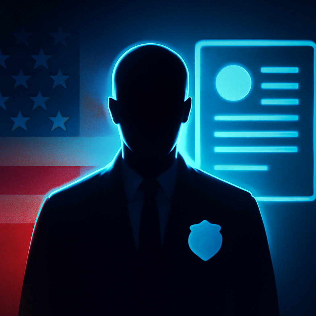 AI-generated editorial illustration for: DOJ deploys tactic to strip naturalized Americans of citizenship