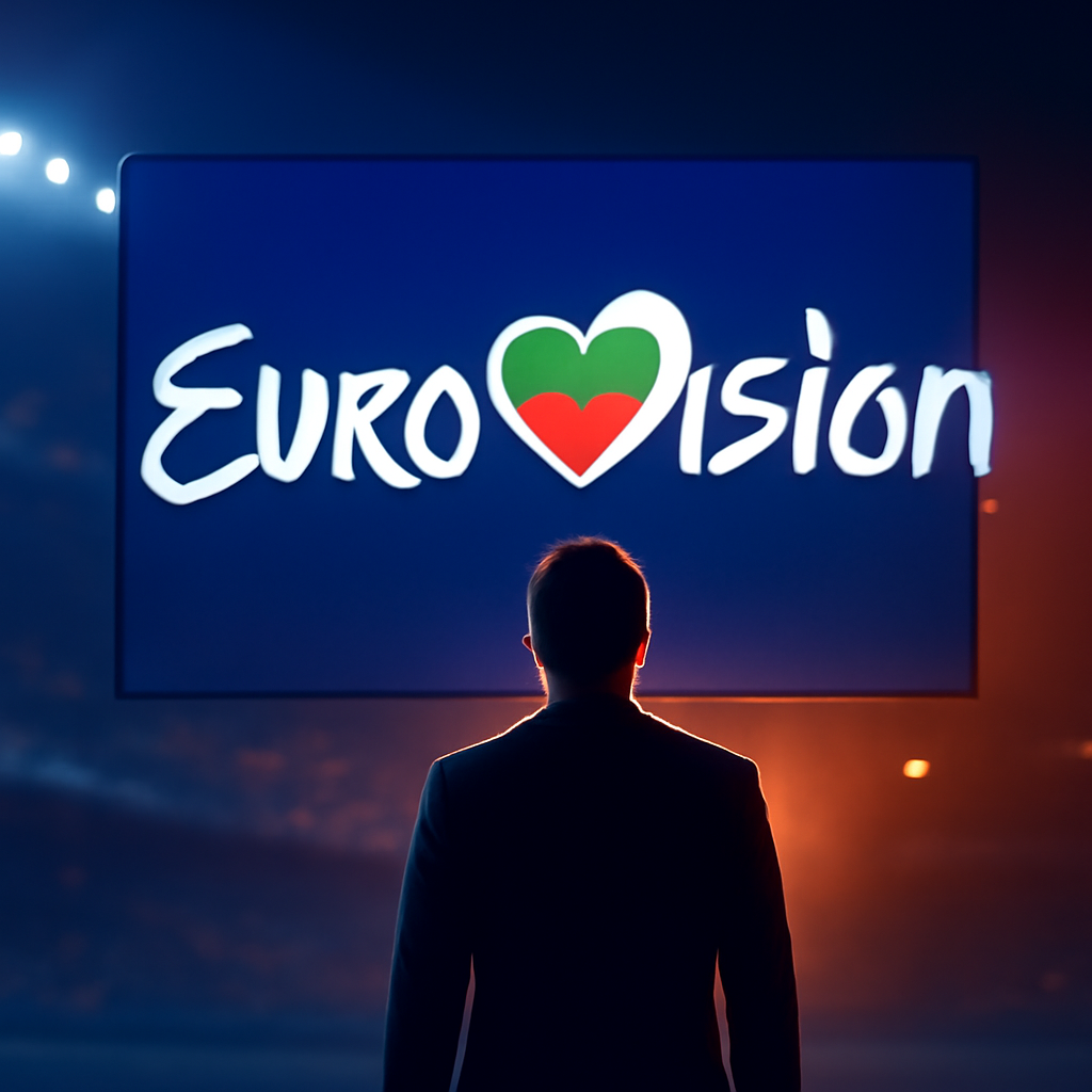 AI-generated editorial illustration for: The 71st Eurovision contest will take place in Bulgaria's Black Sea city of Burgas