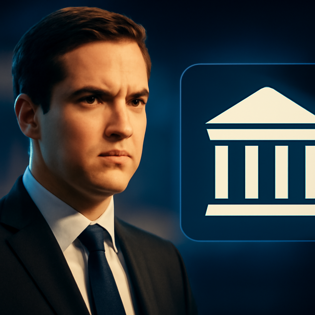 AI-generated editorial illustration for: Bouffier-Sohn soll in Führung der Unionsfraktion aufsteigen