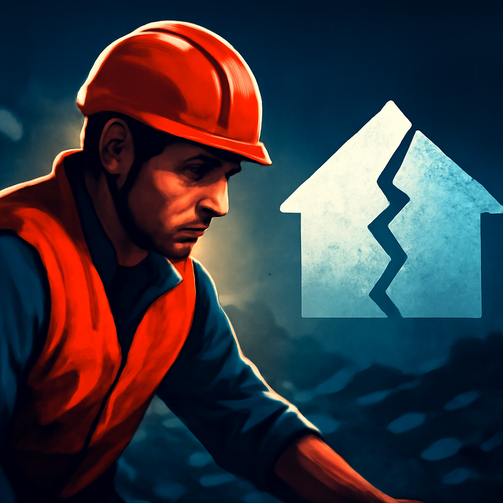 AI-generated editorial illustration for: Terremoto en Colombia: se termina la ventana de 72 horas para encontrar vida, pero sigue la búsqueda