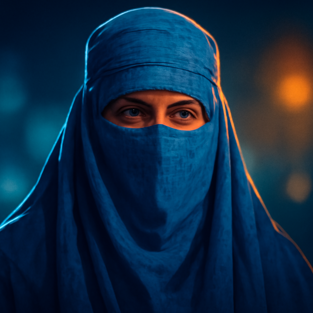 AI-generated editorial illustration for: Afghanistan: cinq ans après le retour au pouvoir des talibans, les femmes toujours plus exclues de la société