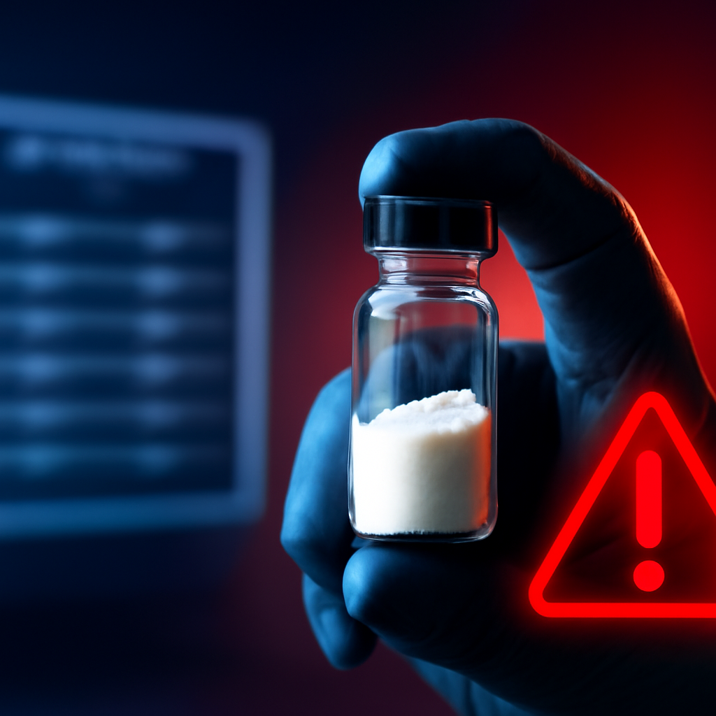 AI-generated editorial illustration for: Mozambique: nouvelle saisie d'une importante quantité de fentanyl à l'aéroport de Maputo