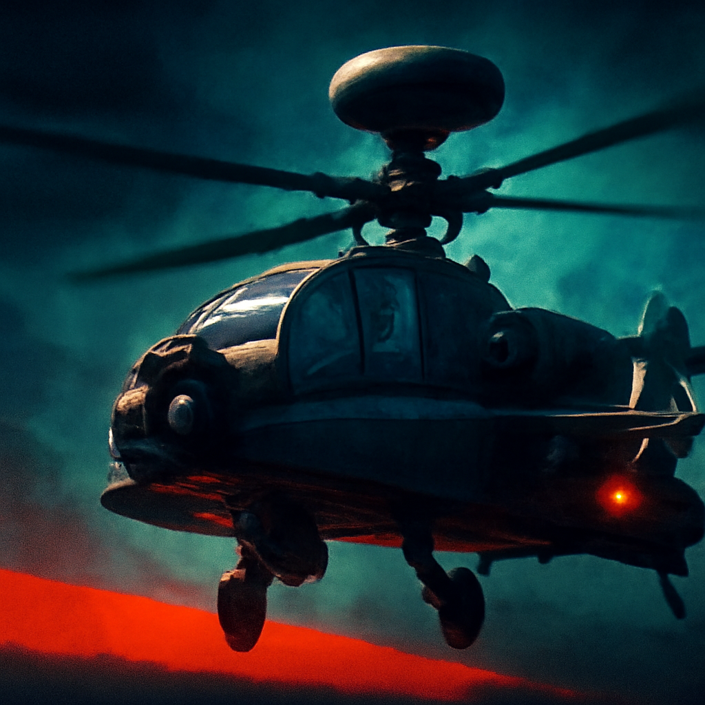 AI-generated editorial illustration for: Army temporarily halts Apache helicopter training missions after deadly Texas crash