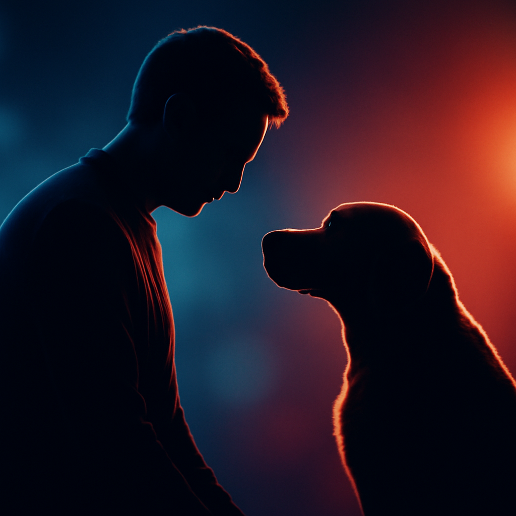 AI-generated editorial illustration for: Like Greg James, I lost my dog - and my grief was overwhelming and complicated