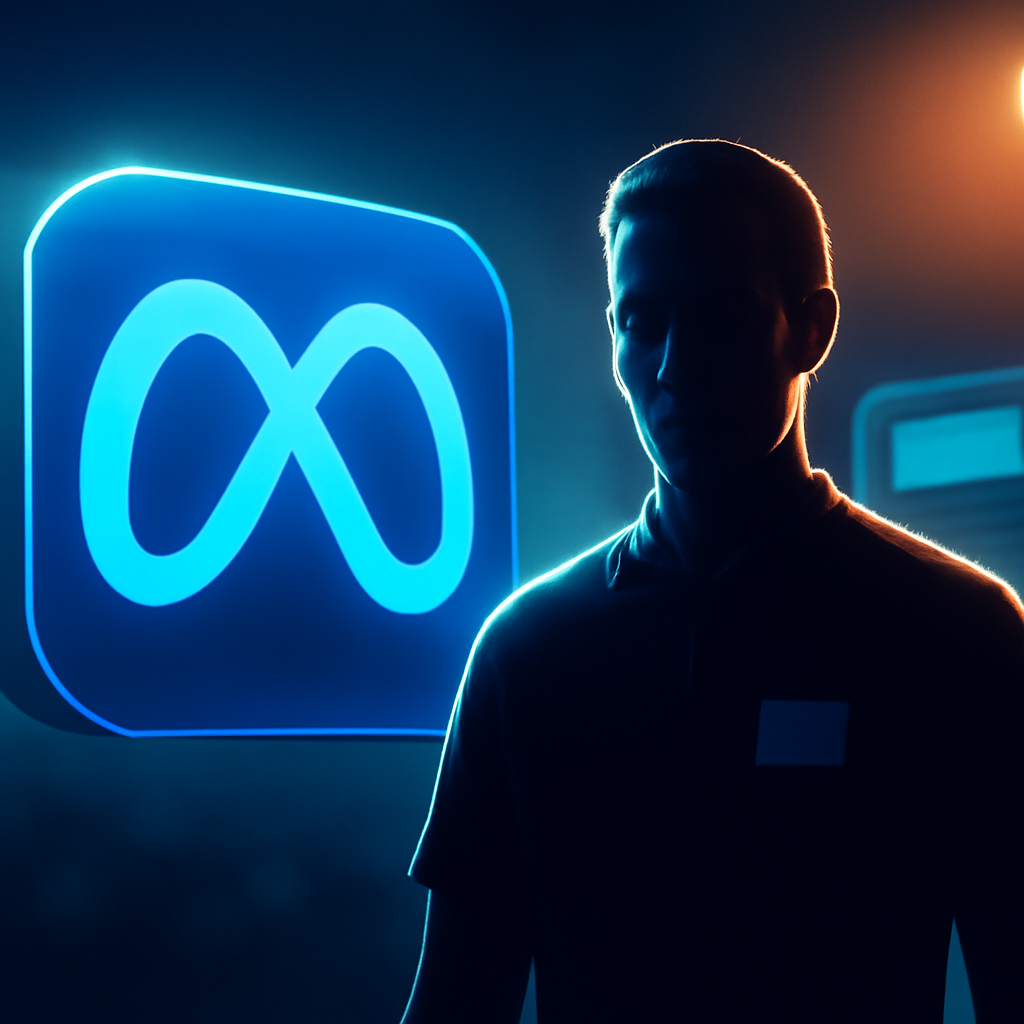 AI-generated editorial illustration for: If Meta loses this trial, Instagram and Facebook could change forever