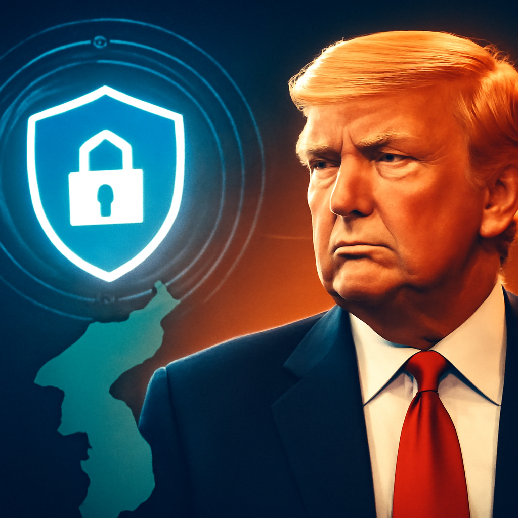 AI-generated editorial illustration for: Trump scales back joint military drills with South Korea, calling them 'hostile'