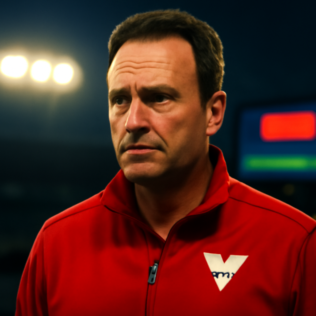 AI-generated editorial illustration for: Sydney Swans coach ‘extremely disappointed’ as club faces call on standing down players over alleged sexual assault