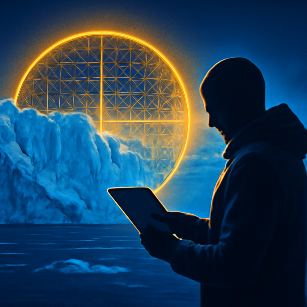 AI-generated editorial illustration for: Scientists explore large-scale geoengineering to slow glacier melt