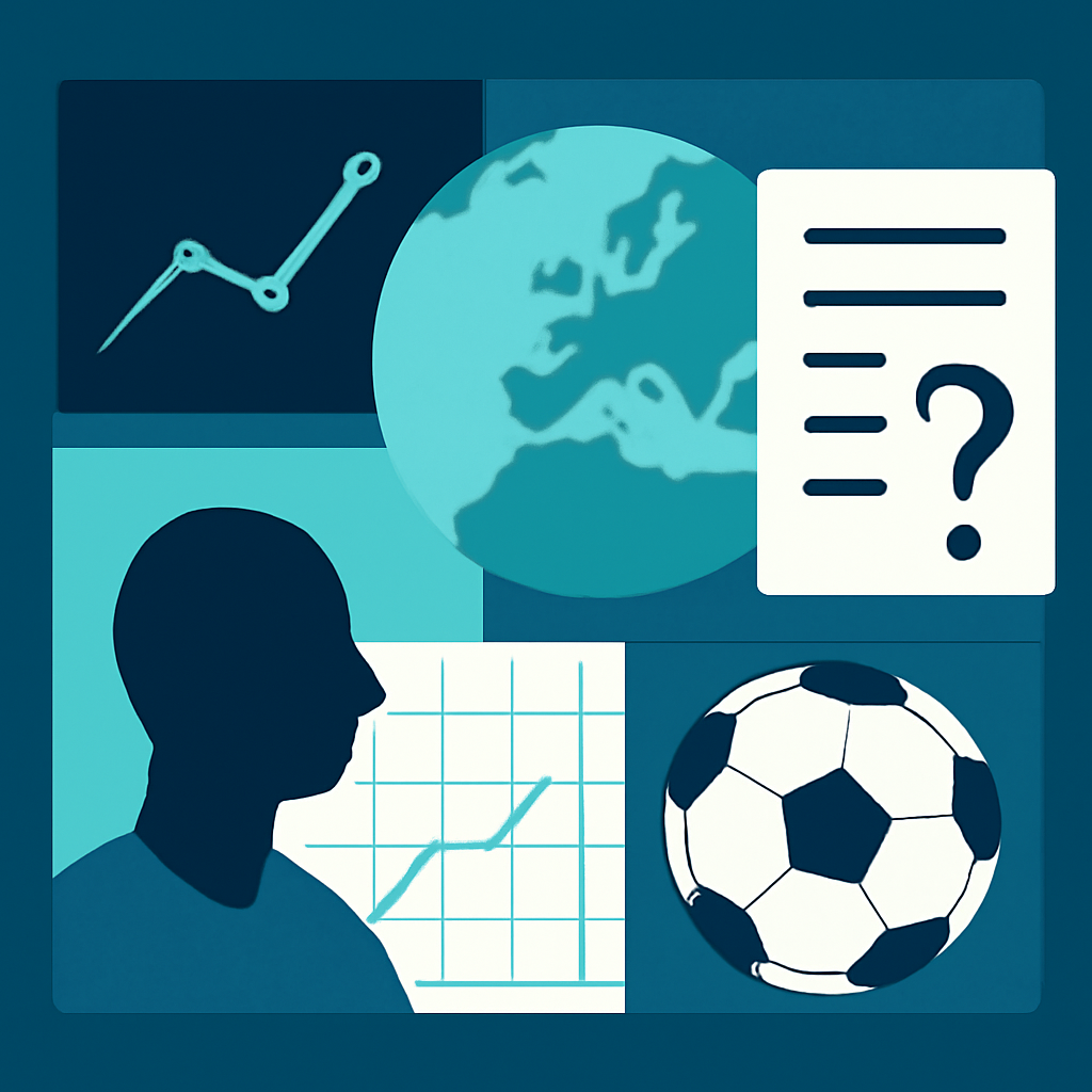 AI-generated editorial illustration for: The questions for England to answer during World Cup preparation