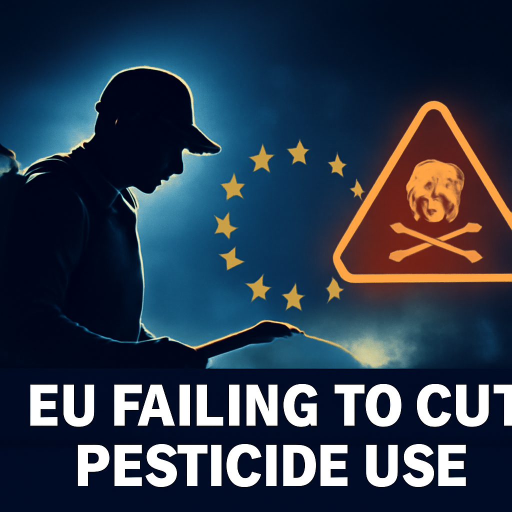 AI-generated editorial illustration for: EU is failing to cut pesticide use