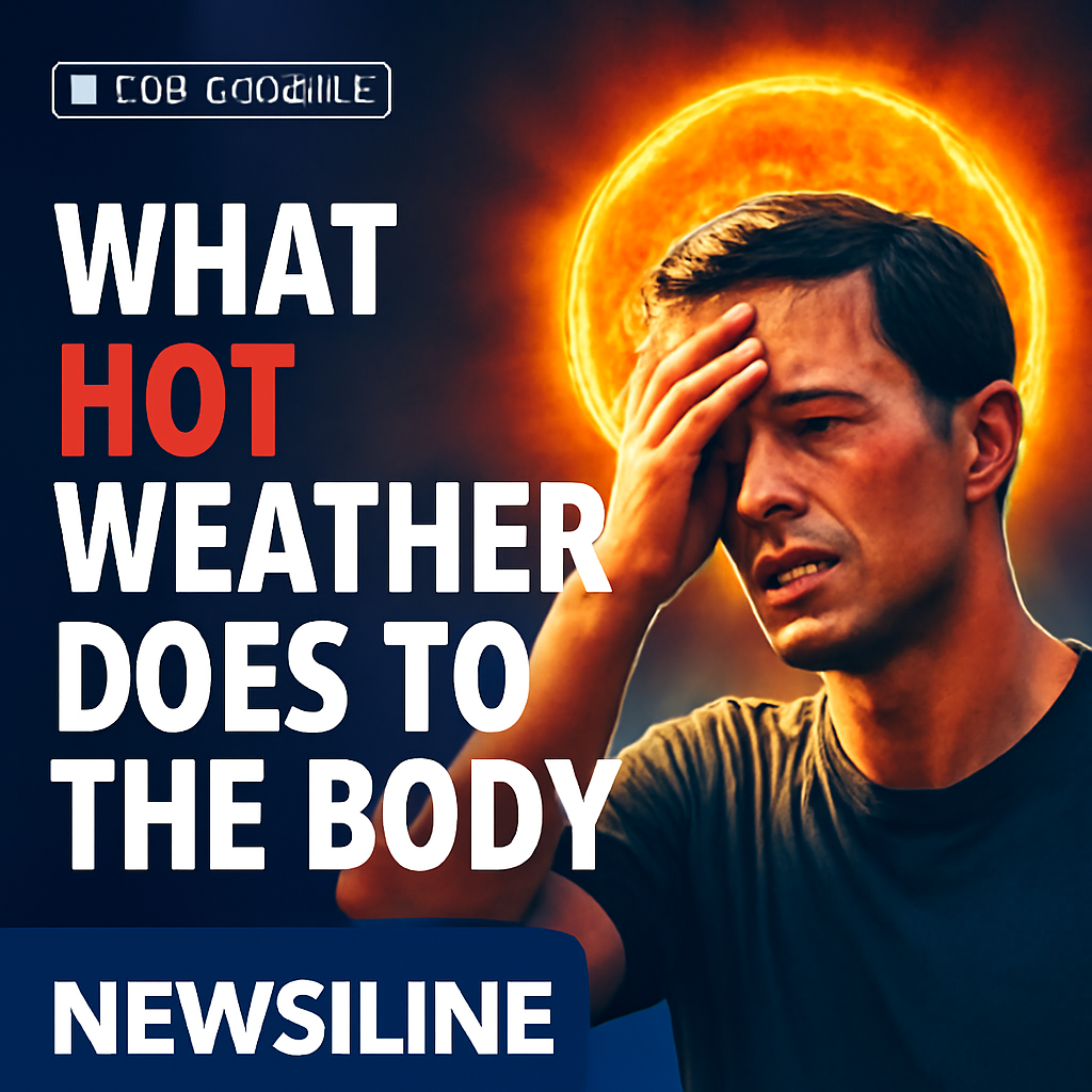 AI-generated editorial illustration for: What does hot weather do to the body?