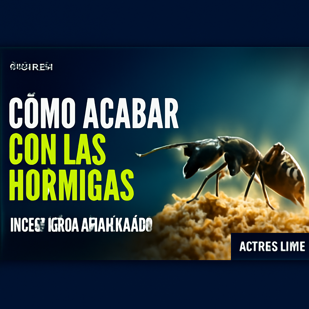 AI-generated editorial illustration for: Cómo acabar con las hormigas con este potente insecticida granulado que actúa como cebo en interior y exterior