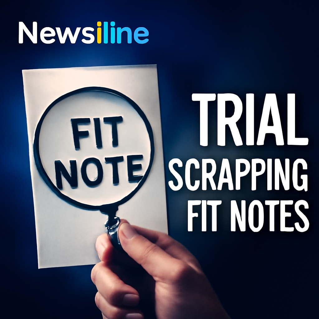 AI-generated editorial illustration for: Scheme to trial scrapping fit notes to get people back to work