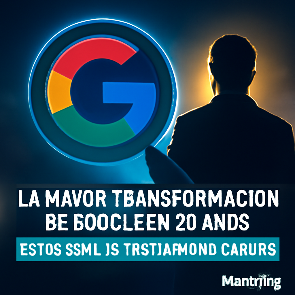 AI-generated editorial illustration for: La mayor transformación de Google en 25 años: estos son los tres grandes cambios que trae el nuevo buscador