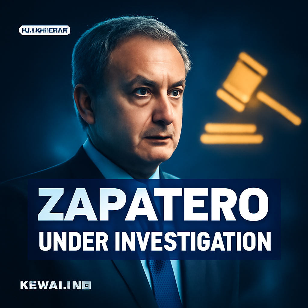 AI-generated editorial illustration for: Former Spanish Prime Minister Zapatero is under investigation