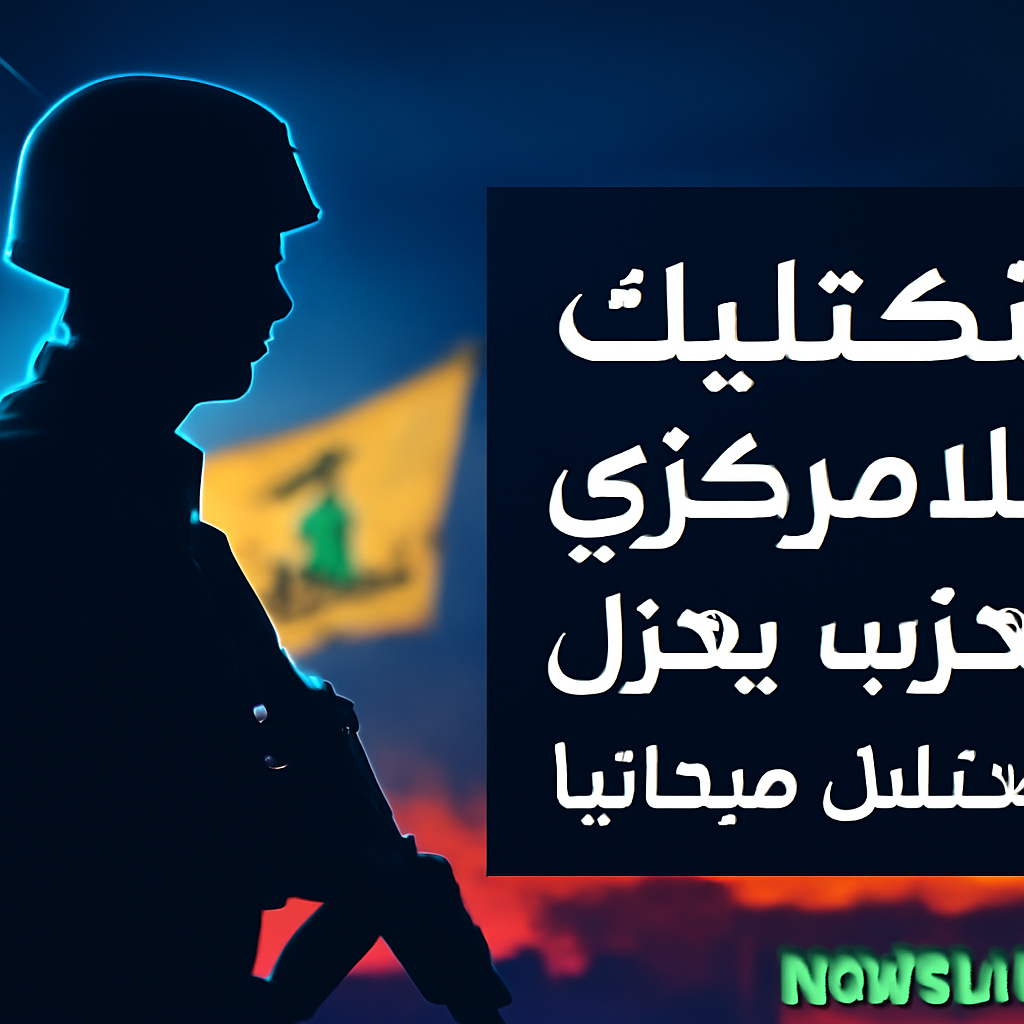 AI-generated editorial illustration for: خبير عسكري: التكتيك اللامركزي لحزب الله يعزل قوات الاحتلال ميدانيا
