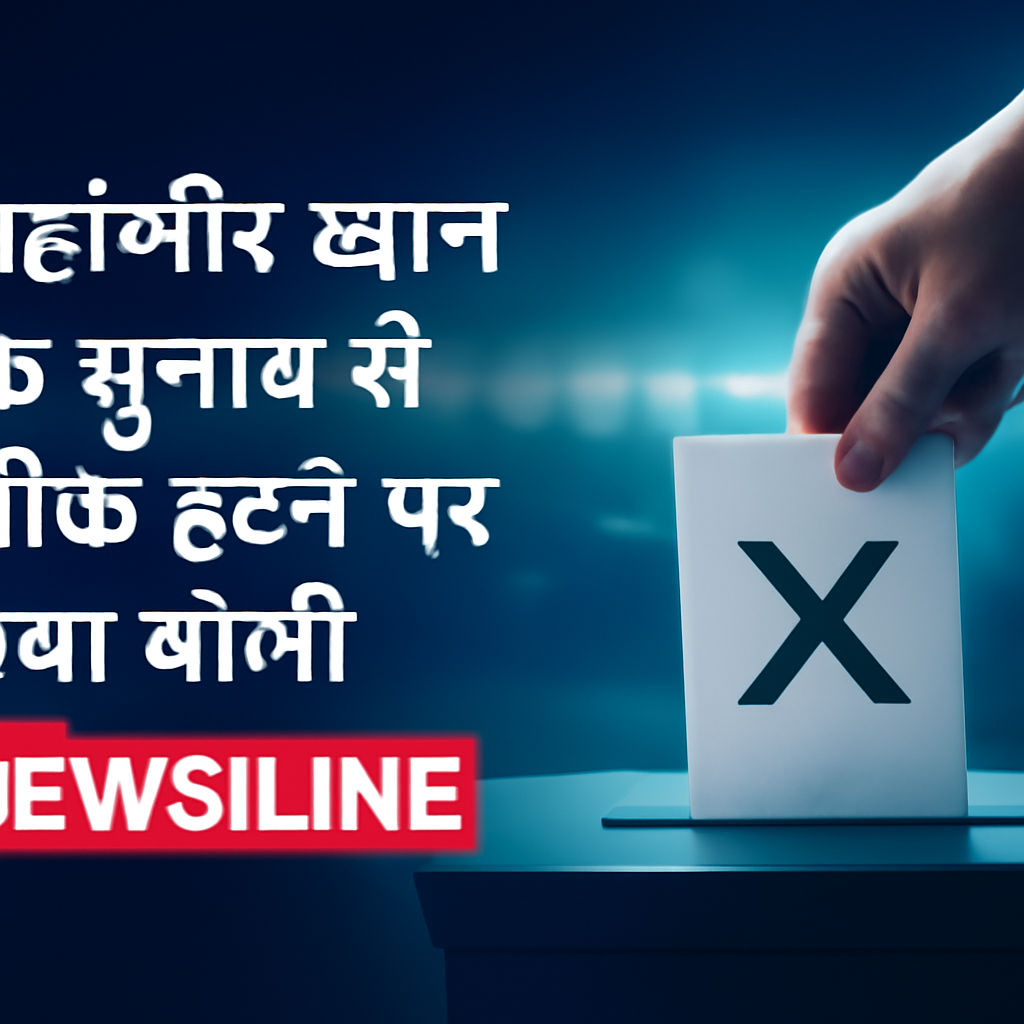 AI-generated editorial illustration for: जहांगीर ख़ान के चुनाव से पीछे हटने पर क्या बोलीं टीएमसी सांसद सयानी घोष?