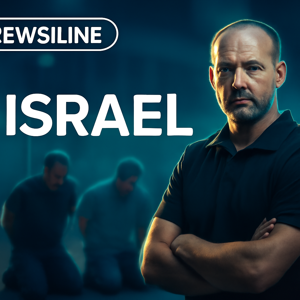 AI-generated editorial illustration for: Un ministro ultra de Israel se graba junto a detenidos de la flotilla arrodillados y maniatados