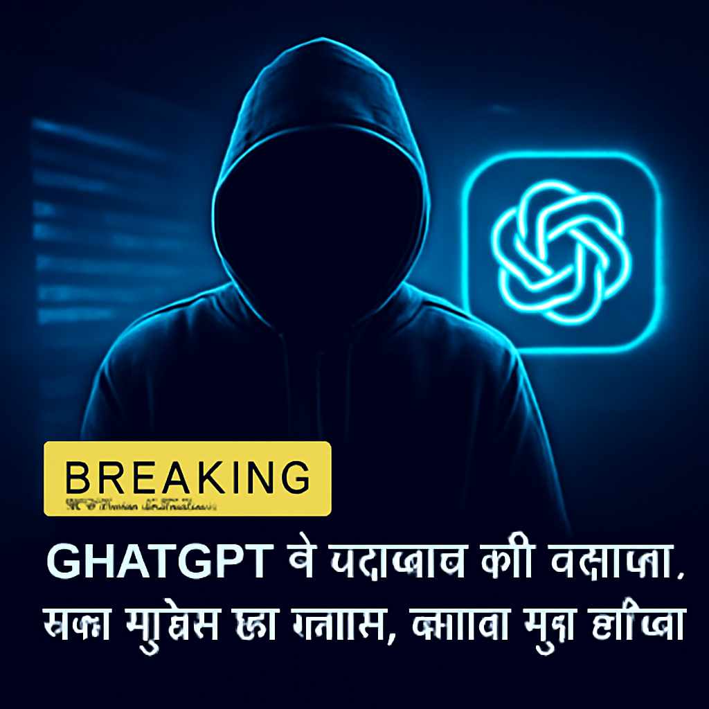 AI-generated editorial illustration for: ChatGPT ने पत्रकार को बताया मास शूटिंग का प्लान, बताया पूरा तरीका
