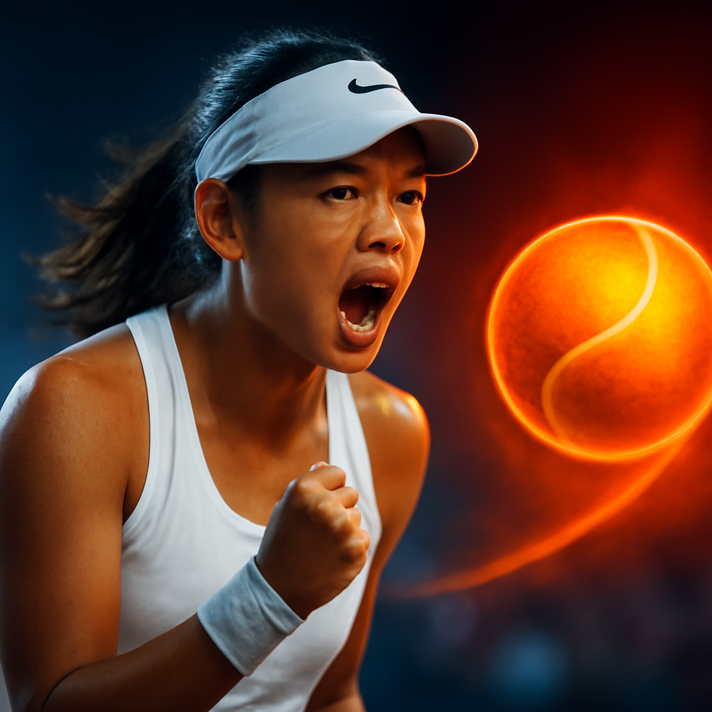 AI-generated editorial illustration for: Smash hit: How Alex Eala's Wimbledon run made everyday Filipinos fall in love with tennis
