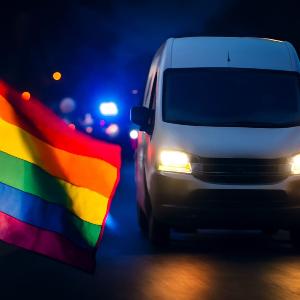 AI-generated editorial illustration for: Berlin: 1 dead, 15 injured after vehicle drives into CSD Pride event